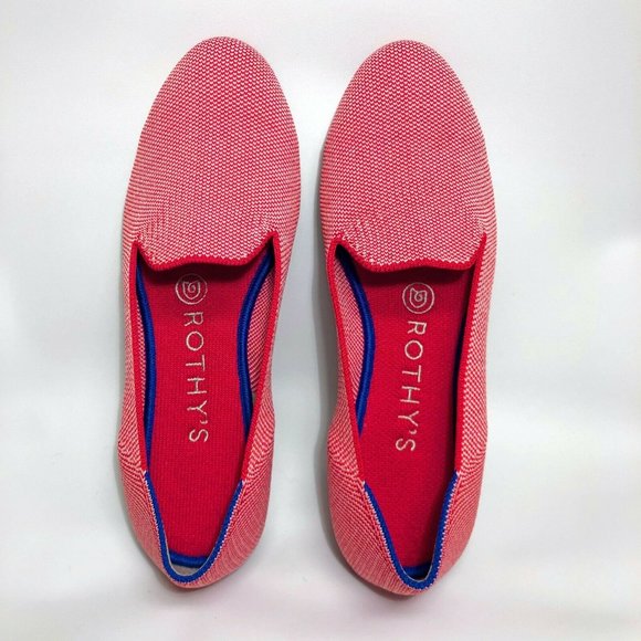 NEW Rothy's Flat Loafers Size 6.5 Red Lollipop - Picture 4 of 12